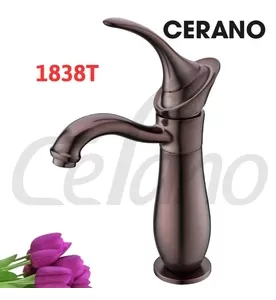 Vòi Lavabo 1 Lỗ Nóng Lạnh Cerano 1838T