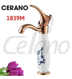 Vòi Lavabo 1 Lỗ Nóng Lạnh Cerano 1839M