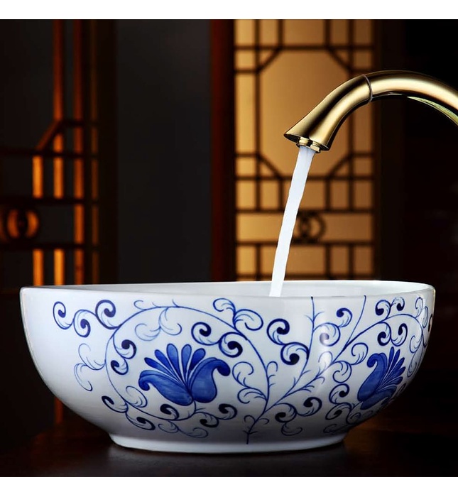 Chậu rửa mặt đặt bàn Cerano 6808G