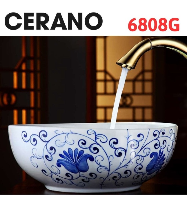 Chậu rửa mặt đặt bàn Cerano 6808G