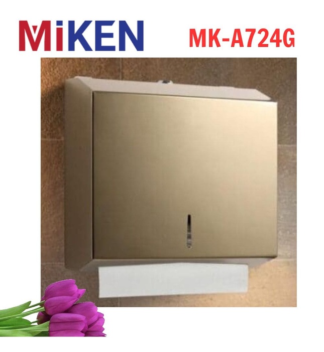 Hộp đựng giấy màu vàng Miken MK-A724G