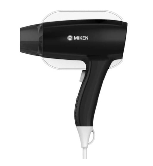 Máy sấy tóc treo tường màu đen Miken MKT-90297BL