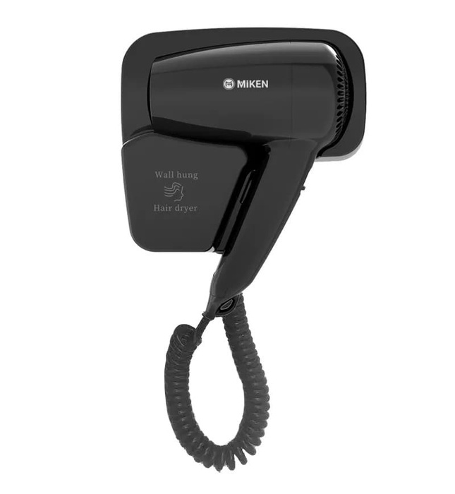 Máy sấy tóc treo tường màu đen Miken MKT-D90289B