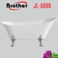 Bồn tắm ngâm yếm 4 mặt chân bạc Brother JL-688B (1.60m)