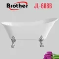 Bồn tắm ngâm yếm 4 mặt chân bạc Brother JL-688B (1.60m)
