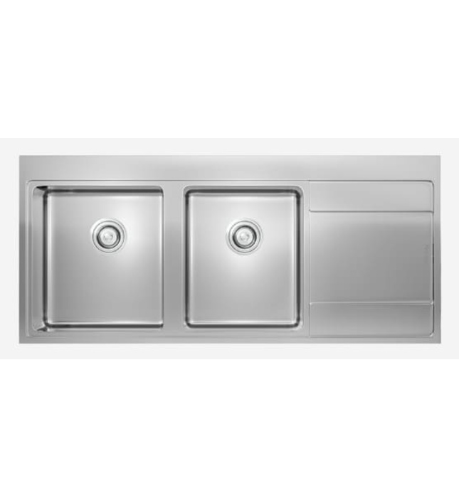 Chậu rửa bát 2 hố cân bàn phải SUS304 Konox Unico 11652 Thổ Nhĩ Kỳ 