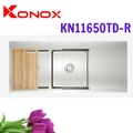 Chậu rửa bát 2 hố cân bàn phải Konox KN11650TD-R Workstation Thổ Nhĩ Kỳ  