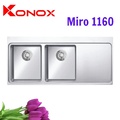 Chậu rửa bát âm 2 hố Konox Miro 1160 nhập khẩu Thổ Nhĩ Kỳ 