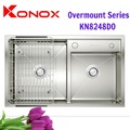 Chậu rửa bát 2 hố cân SUS304 Konox Overmount KN8248DO Thổ Nhĩ Kỳ 