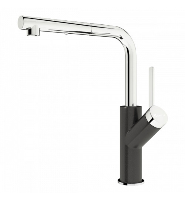 Vòi rửa bát nóng lạnh Konox Artan Black