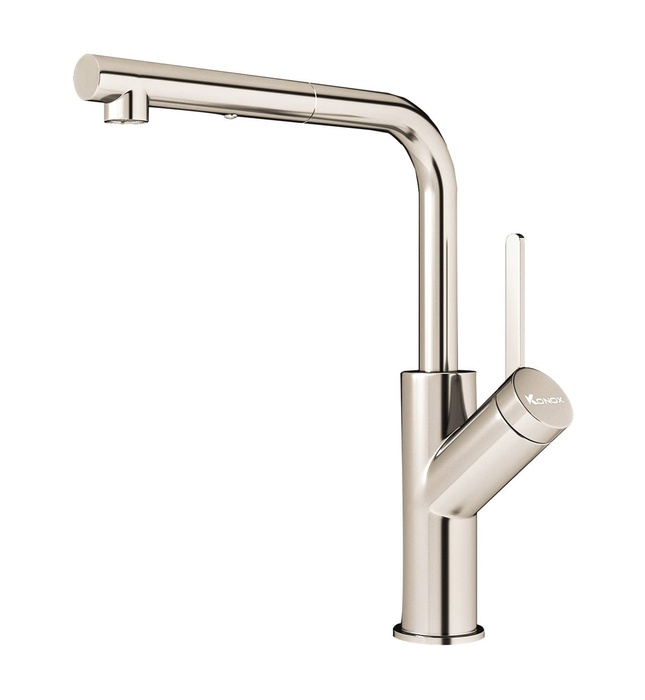 Vòi rửa bát nóng lạnh Konox Artan Nickel
