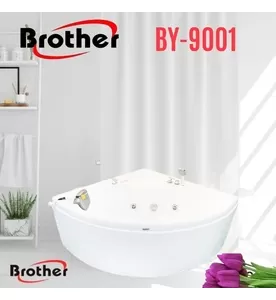 Bồn tắm góc massage Brother BY-9001M (1.3m)