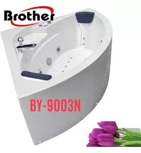 Bồn tắm góc massage ngọc trai Brother BY-9003N (1.3m)