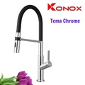 Vòi rửa bát nóng lạnh thân mềm Konox Tema Chrome