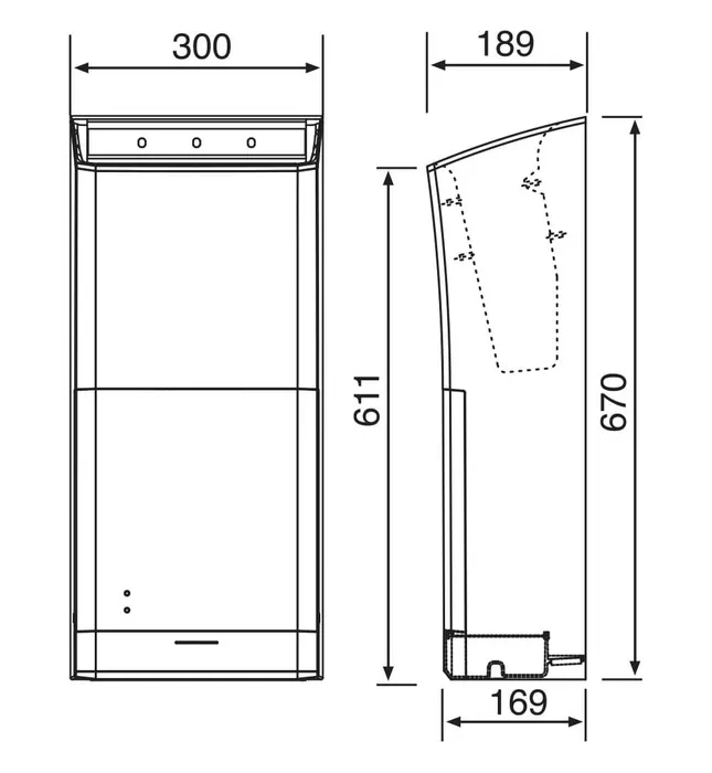Máy sấy tay 2 đầu Panasonic FJ‑T10T1