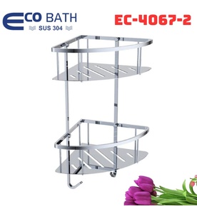 Kệ góc để đồ 2 tầng Ecobath EC-4067-2