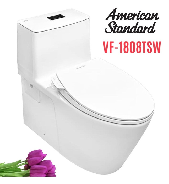 Bồn vệ sinh 1 khối nắp rửa cơ American Standard VF-1808TSW