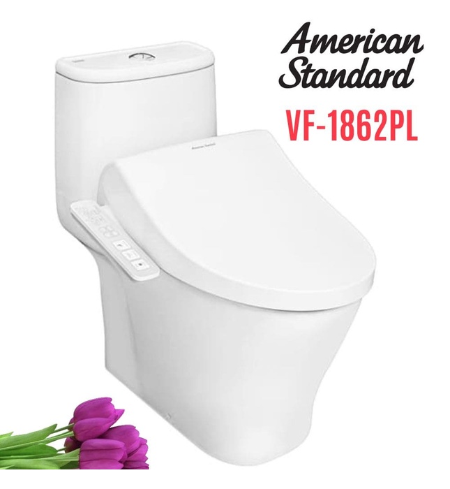 Bàn cầu 1 khối nắp rửa điện tử American Standard VF-1862PL
