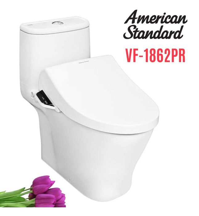 Bàn cầu 1 khối nắp điện tử American Standard VF-1862PR
