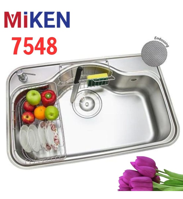 Chậu rửa bát 1 hố Miken 7548