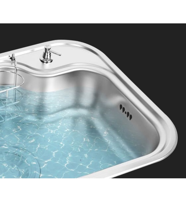 Chậu rửa bát 1 hố Miken 7548