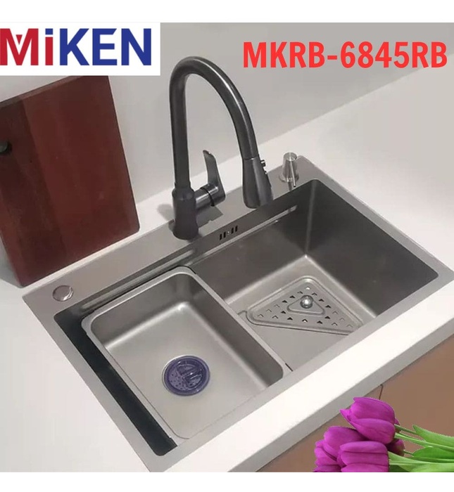 Chậu rửa bát 1 hố Miken MKRB-6845RB