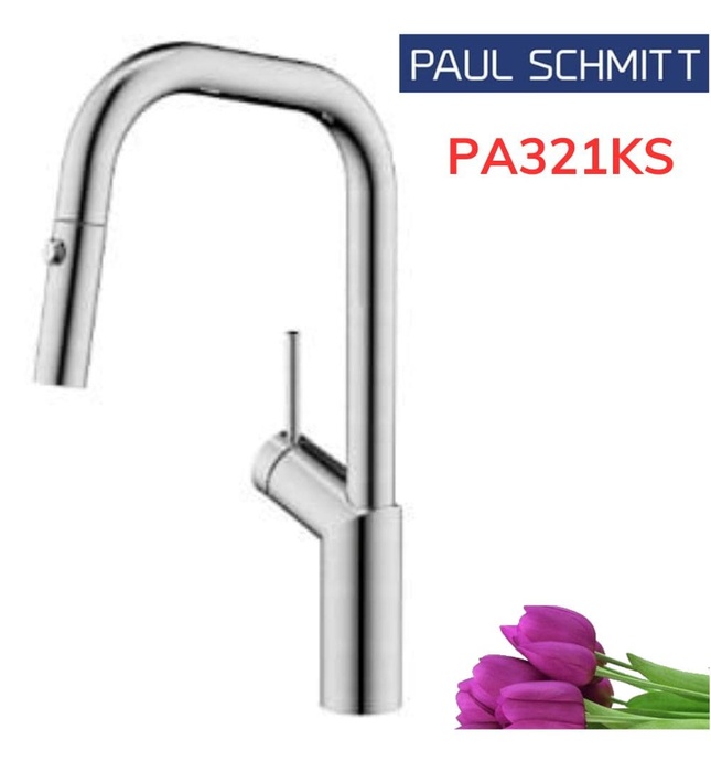 Vòi Bếp Dây Rút Nóng Lạnh Paulschmitt PA321KS