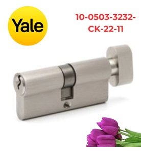 Ruột Khóa Yale 10-0503-3232-CK-22-11 Một Đầu Chìa Màu Nikel Mờ