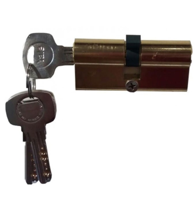 Ruột Khóa Yale 10-1002-3535-00-02-01 hai Đầu Chìa Màu Đồng Bóng 