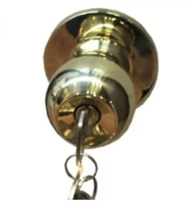 Khóa Tay Nắm Tròn Yale VCA5247 US3 Vàng Đông