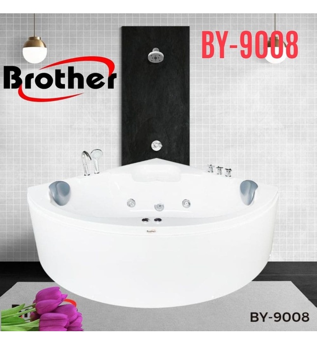 Bồn tắm góc massage Brother BY-9008M (1.4m)