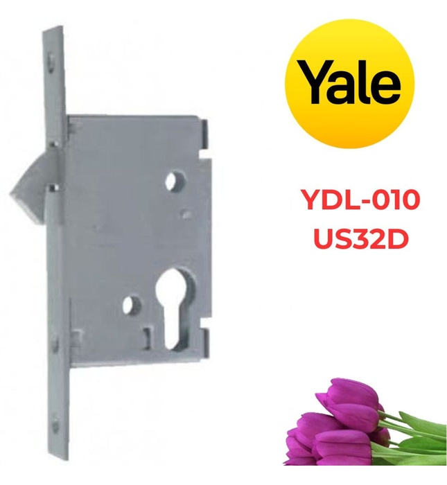 Thân Khóa Yale YDL-010 US32D Cửa Lùa Backset 60mm