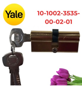 Ruột Khóa Yale 10-1002-3535-00-02-01 hai Đầu Chìa Màu Đồng Bóng 