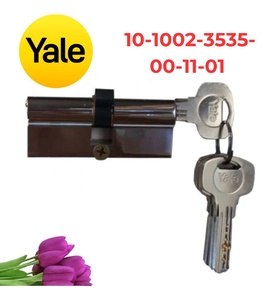 Ruột Khóa Yale 10-1002-3535-00-11-01 Hai Đầu Chìa Màu Chrome Bóng