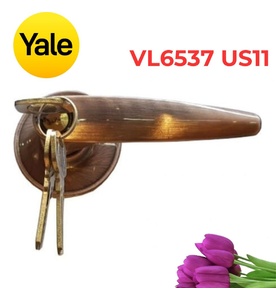 Khóa Tròn Gạt Yale VL6537 US11 Đồng Đỏ 