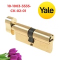 Ruột Khóa Yale 10-1003-3535-CK-02-01 Một Đầu Chìa Màu Đồng Bóng