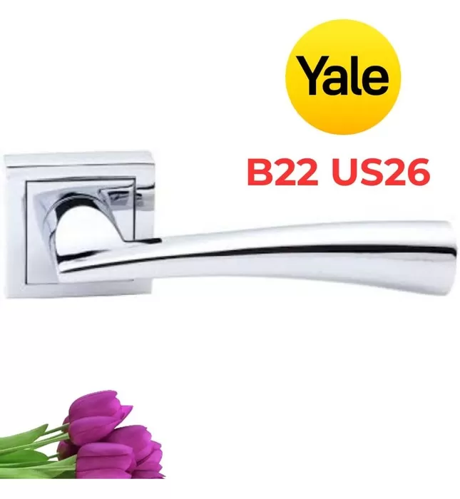 Tay Nắm Gạt Yale B22 US26 Màu Bạc
