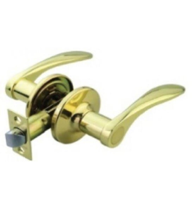 Khóa Tròn Tay Gạt Yale VL8322 US3 Màu Đồng Bóng 