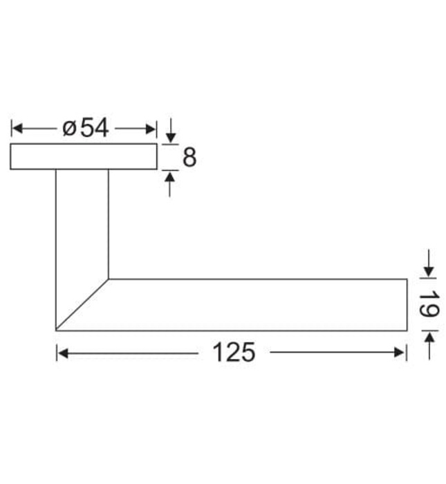 Tay Nắm Gạt Cửa Phòng Yale YTL060 US19 Inox Màu Đen Mờ