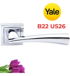 Tay Nắm Gạt Yale B22 US26 Màu Bạc
