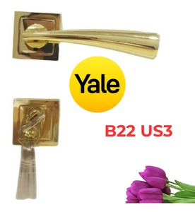 Tay Nắm Gạt Yale B22 US3 Vàng Bóng