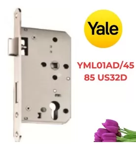 Thân Khóa Yale YML01AD/4585 US32D Cửa Chính Backset 45mm