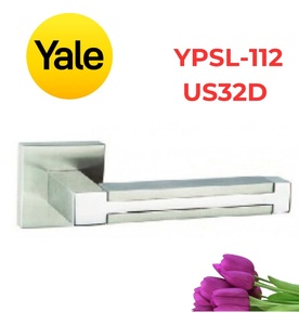 Khóa Tay Gạt Yale YPSL-112 US32D Đặc Ốp Vuông