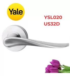 Tay Nắm Gạt Yale YSL020 US32D Inox Mờ
