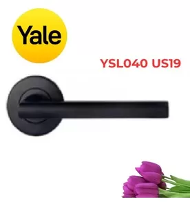 Tay Nắm Gạt Cửa Phòng Yale YSL040 US19 Inox Màu Đen Mờ
