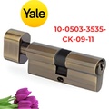 Ruột Khóa Yale 10-0503-3535-CK-09-11 Một Đầu Chìa Một Đầu Vặn Màu Đồng Rêu