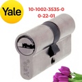 Ruột Khóa Yale 10-1002-3535-00-22-01 Hai Đầu Chìa Màu Bạc