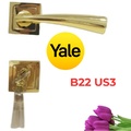Tay Nắm Gạt Yale B22 US3 Vàng Bóng