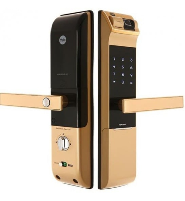 Khóa Điện Tử Yale YDM4109A Vân Tay Màu Gold