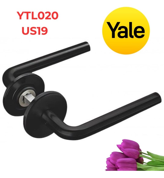 Tay Nắm Gạt Cửa Phòng Yale YTL020 US19 Inox Màu Đen Mờ
